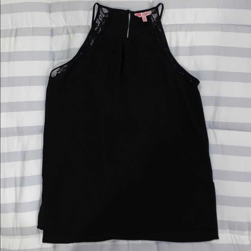 Black Lace Halter style tank
